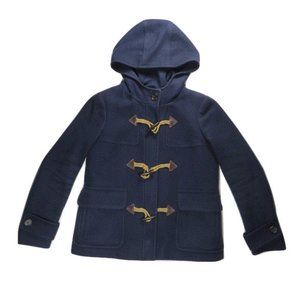 J. Crew Womens Duffle Jacket 4 Italian Melton Wool